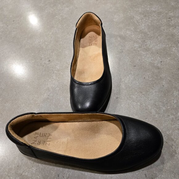 NATURALIZER  Dream Pairs Women's Leather Upper Ballet Flats - Black - Size 7.5M - Picture 14 of 15